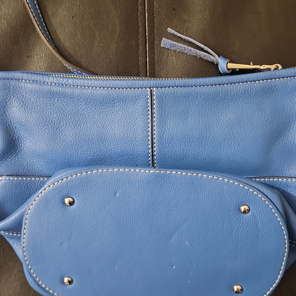 Aime Leon Dore Blue Leather Crossbody Bag - Picture 2 of 3